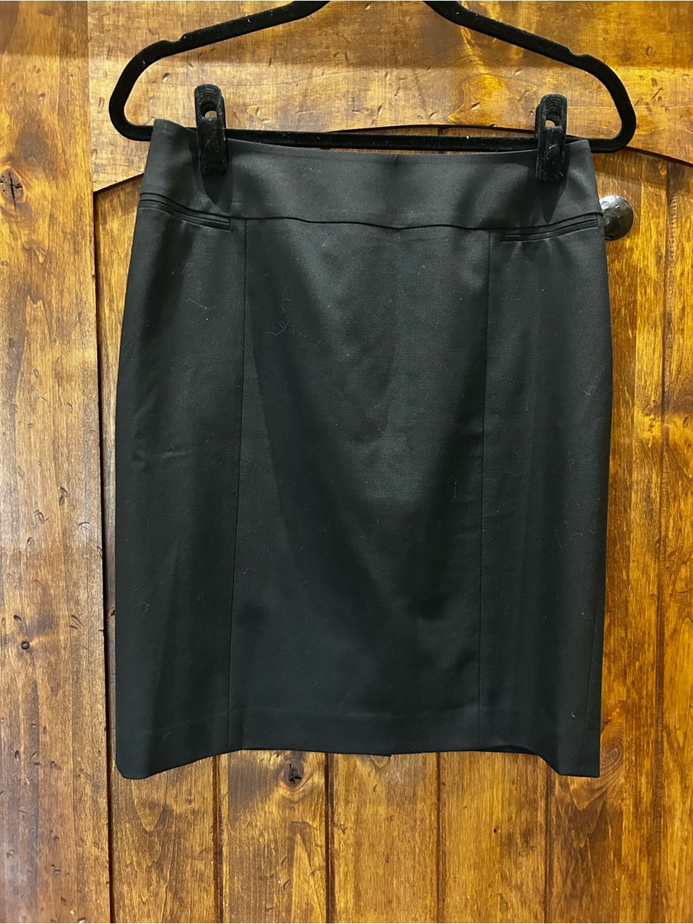Halogen Black Tailored Pencil Skirt, Size 6